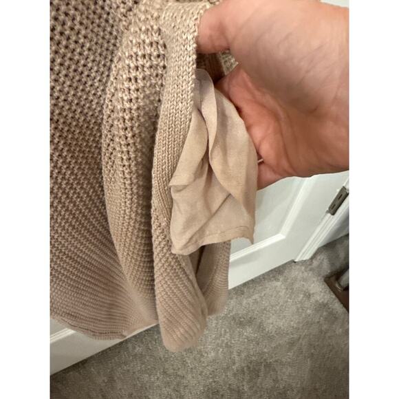 NWT Young, Fabulous,& Broke Faye Crochet Maxi Dress in Sandstone Mineral Wash, S - Picture 14 of 15